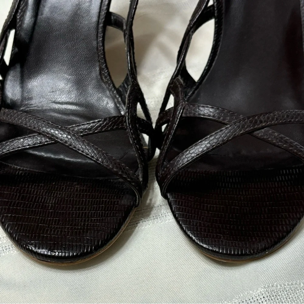 Aldo Vero Cuoio wedge black size 39 leather cork‎